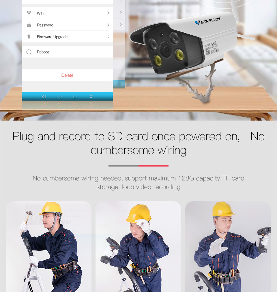 VSTARCAM C18S 1080P Outdoor IP Camera กล้องวงจรปิด 2.0ล้านพิกเซล