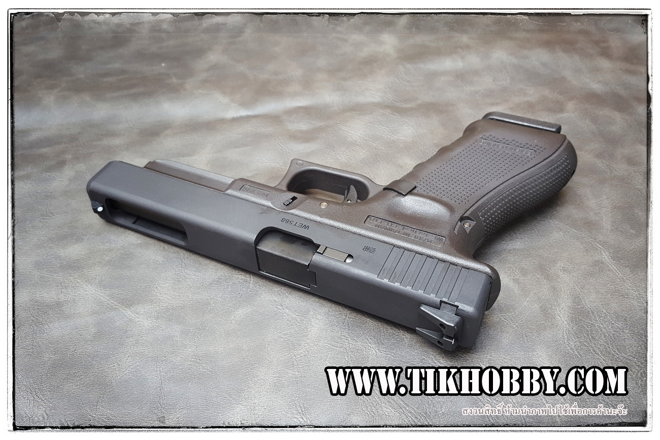 ปืนสั้นระบบแก๊สโบลว์แบล็ค รุ่น G34 WE Gen4 สีดำ Semi-Auto