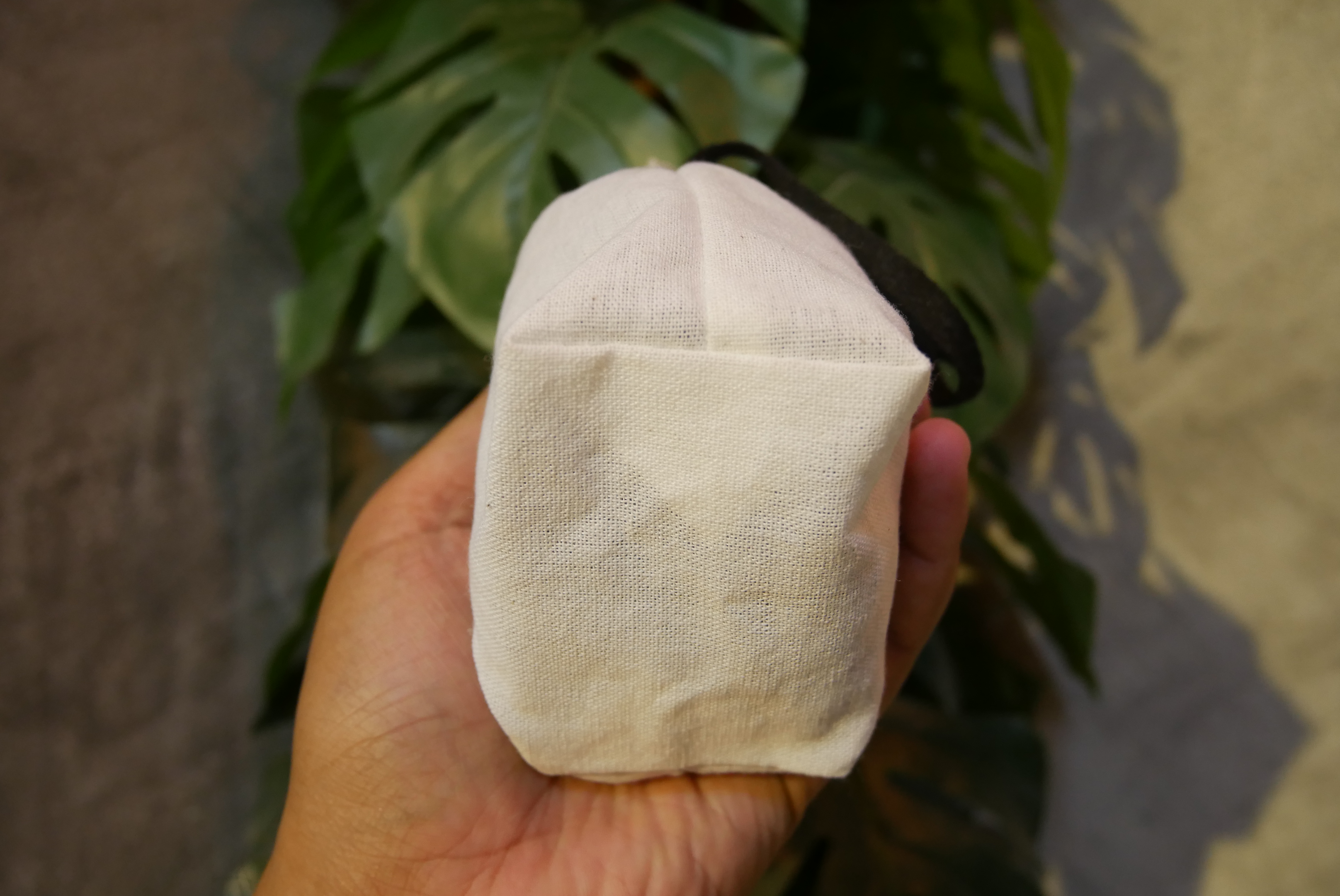 ถุงผ้าดิบหูรูด 4*6*(2ขยายก้นถุง)นิ้ว