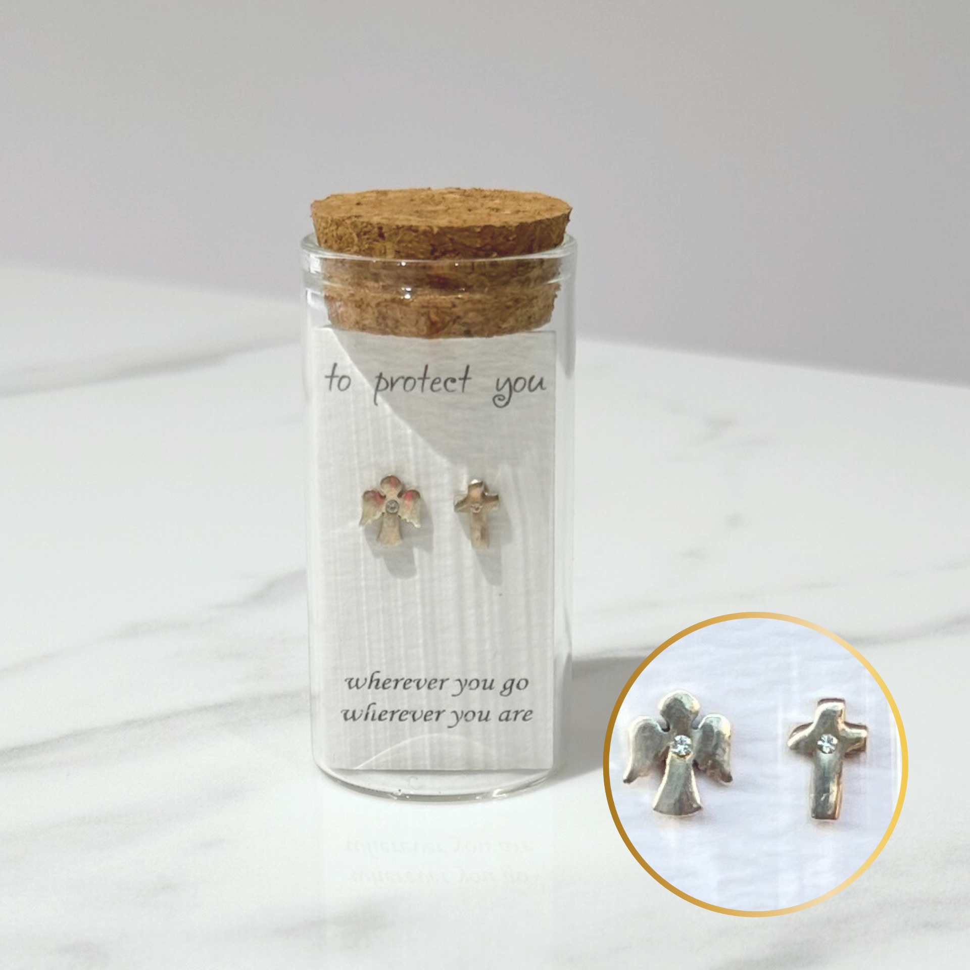 1D Jewellery ต่างหูเงินแท้ 925 Blessing Collection