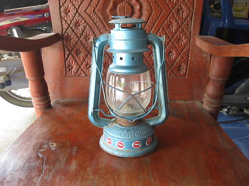 ตะเกียงรั้ว สีฟ้าสวยๆ (4721)