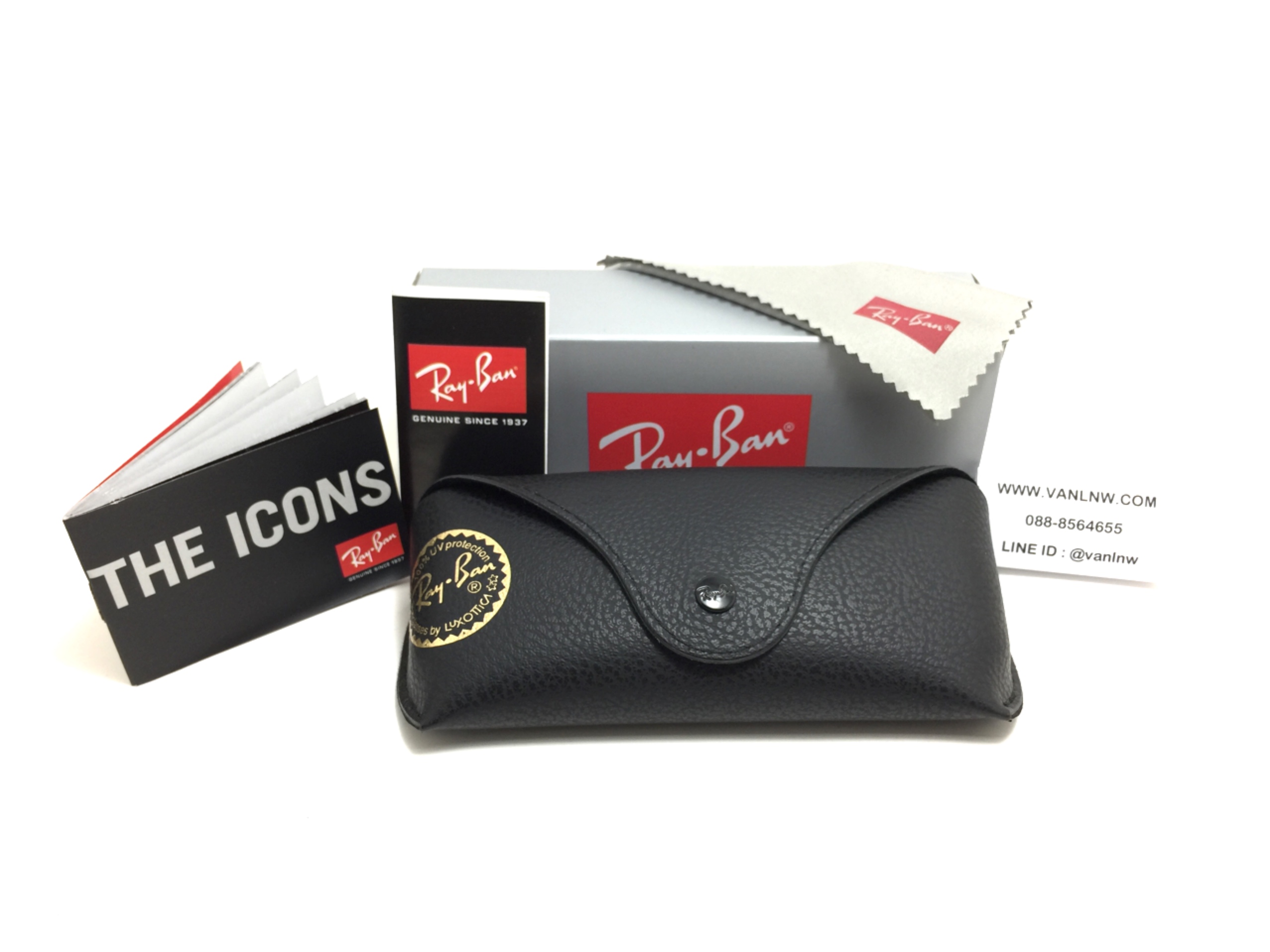 กล่องแว่น Rayban Classic <ดำ>