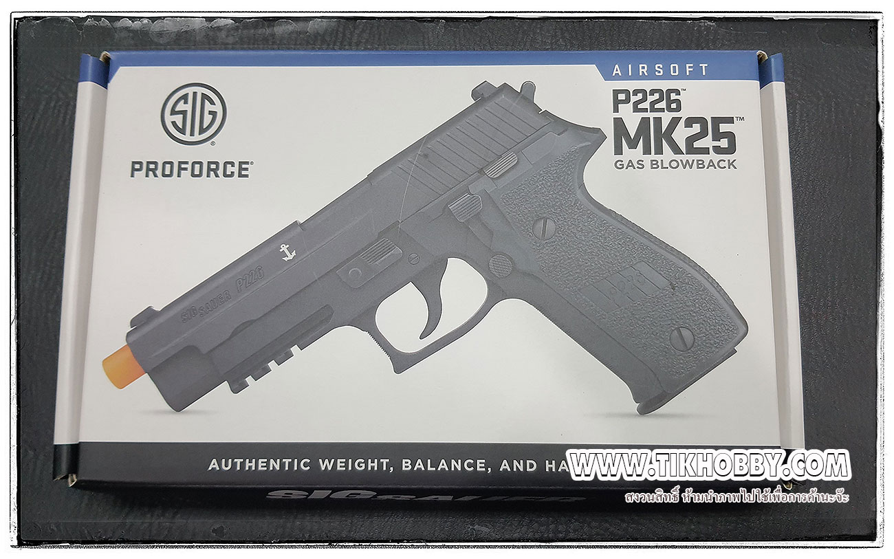 ปืน SIG Sauer P226 MK25 สีดำ ลายลิขสิทธิ์แท้
