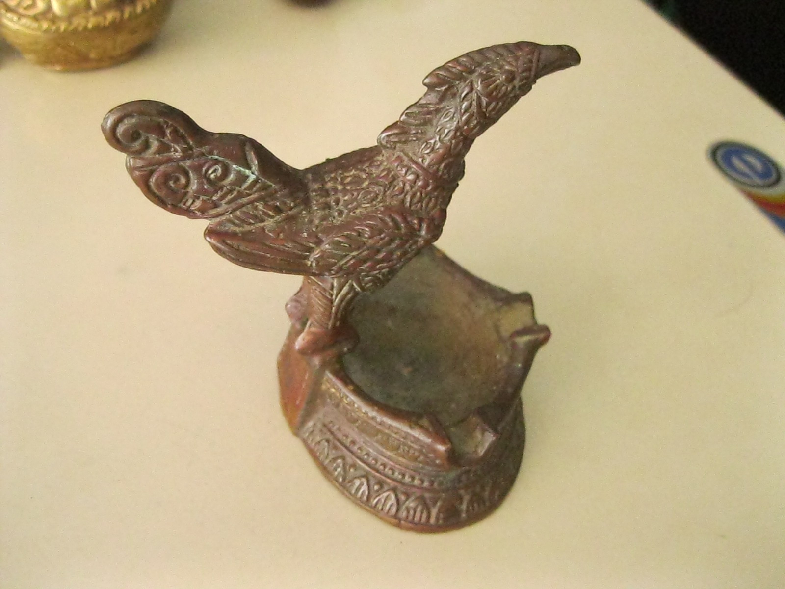 รูปหล่อหงษ์ เนื้อทองแดง ที่เขี่ยบุหรี่ (4117)