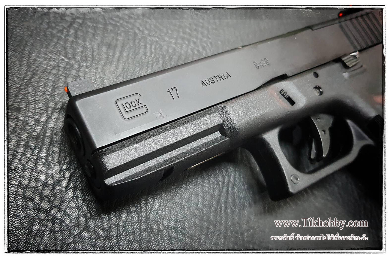 ปืนสั้นระบบแก๊สโบลว์แบล็ค รุ่น G17 GEN3 MOS (1101-1) E&C สีดำ (ติดDot)