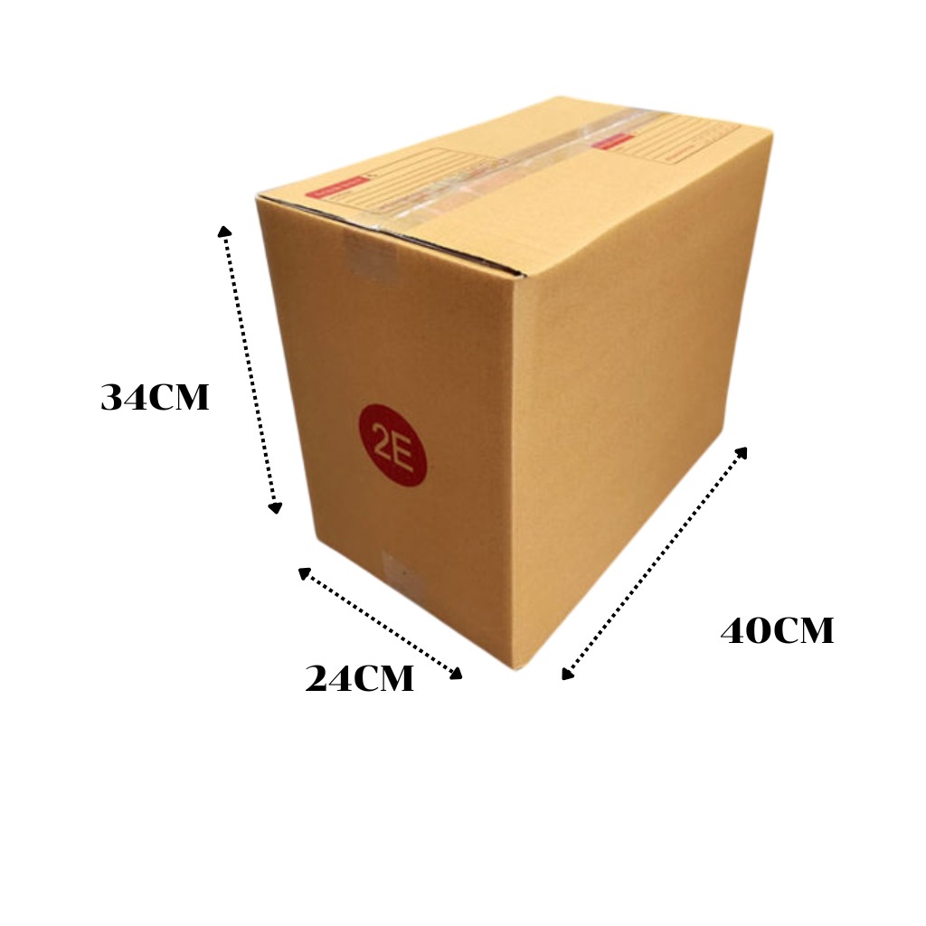 กล่องพัสดุ 2E ขนาด 34x24x40ซม.1มัด10ใบ