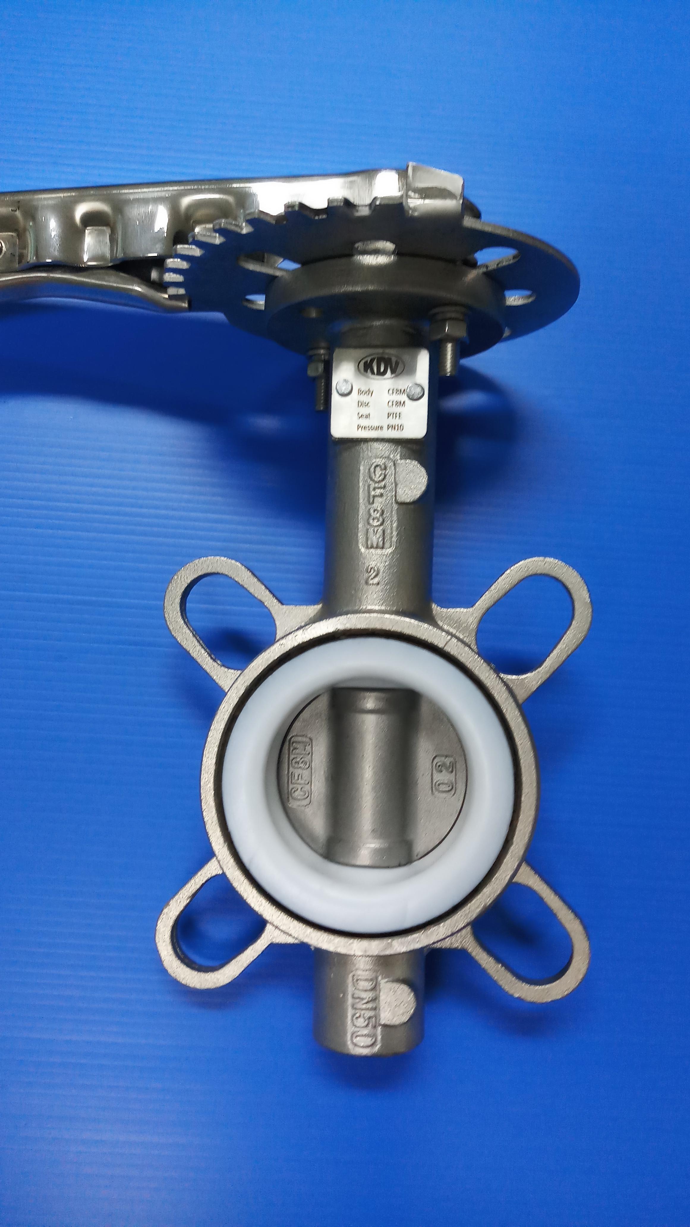 บัตเตอร์ฟลายวาล์ว สแตนเลส 316 ขนาด 3 นิ้ว / Butterfly Valve Stainless Steel SS316/CF8M DN80