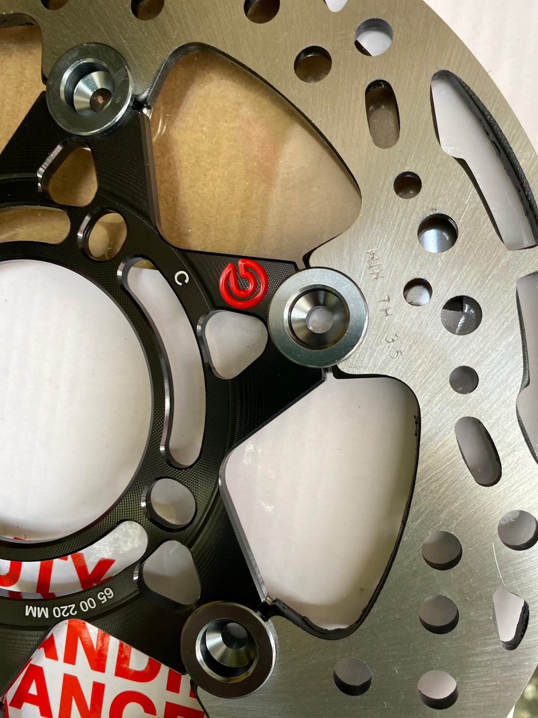 Hot sale 💥 จานลายดาวโบ้ CNC ดำหมุดเทาโลโก้แดง จานเบรค220มิล งาน10A ใส่ PCX / WAVE / DREAM พร้อมส่ง หนา ทนทาน จานดิสก์เบรค จานเวฟ110i จานเวฟ