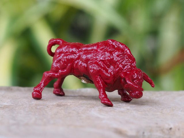 กระทิงมหาอำนาจ จ้าวสีแดง ฝังตะกรุดเงิน วัดบ้านอ้อ อ.โนนไทย จ.นครราชสีมา