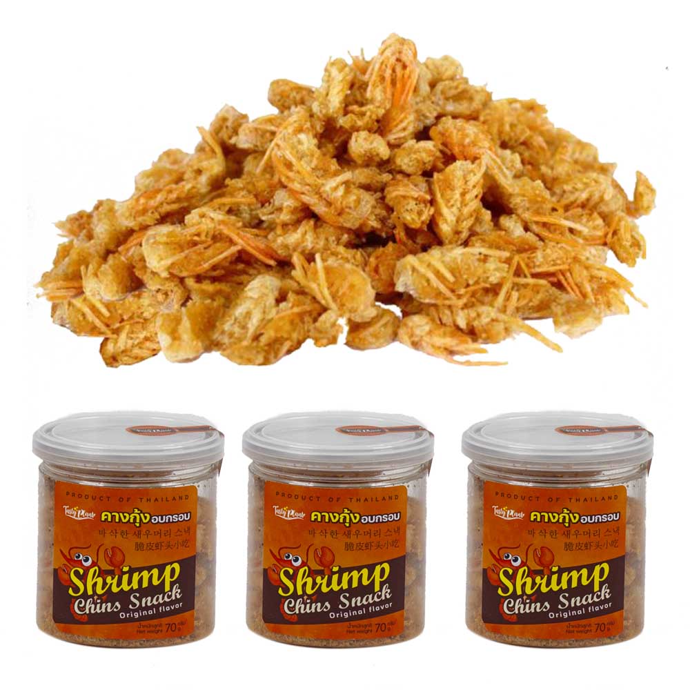 Shrimp chins snack packing size on 70 g