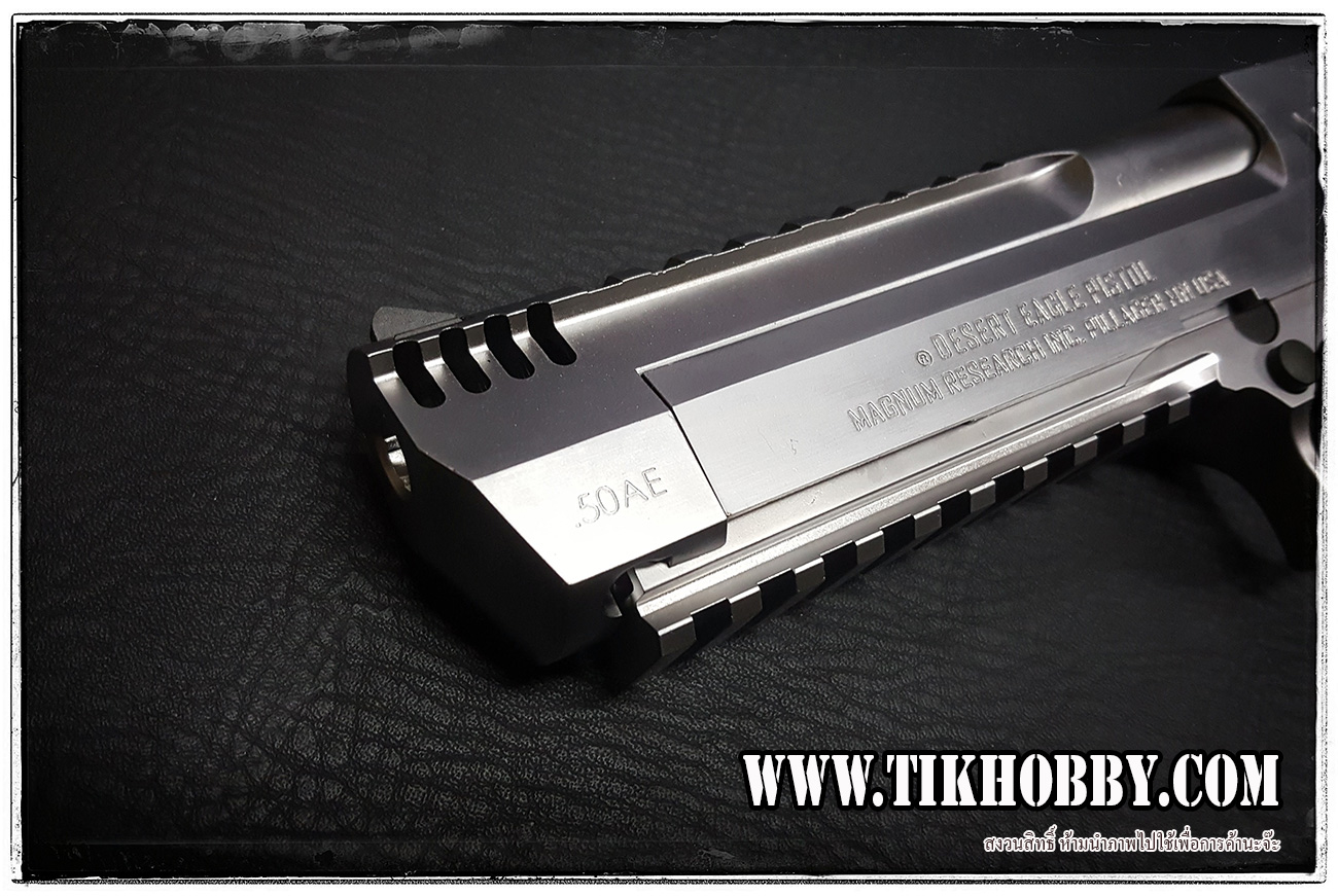 ปืนสั้นระบบแก๊สโบลว์แบล็ค รุ่น Desert Eagle L6 CyberGun สีเงิน ระบบแก๊สทั่วไป