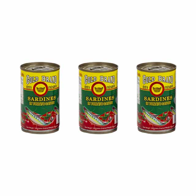 Caned fish Sardines size 155 g - Gold brand