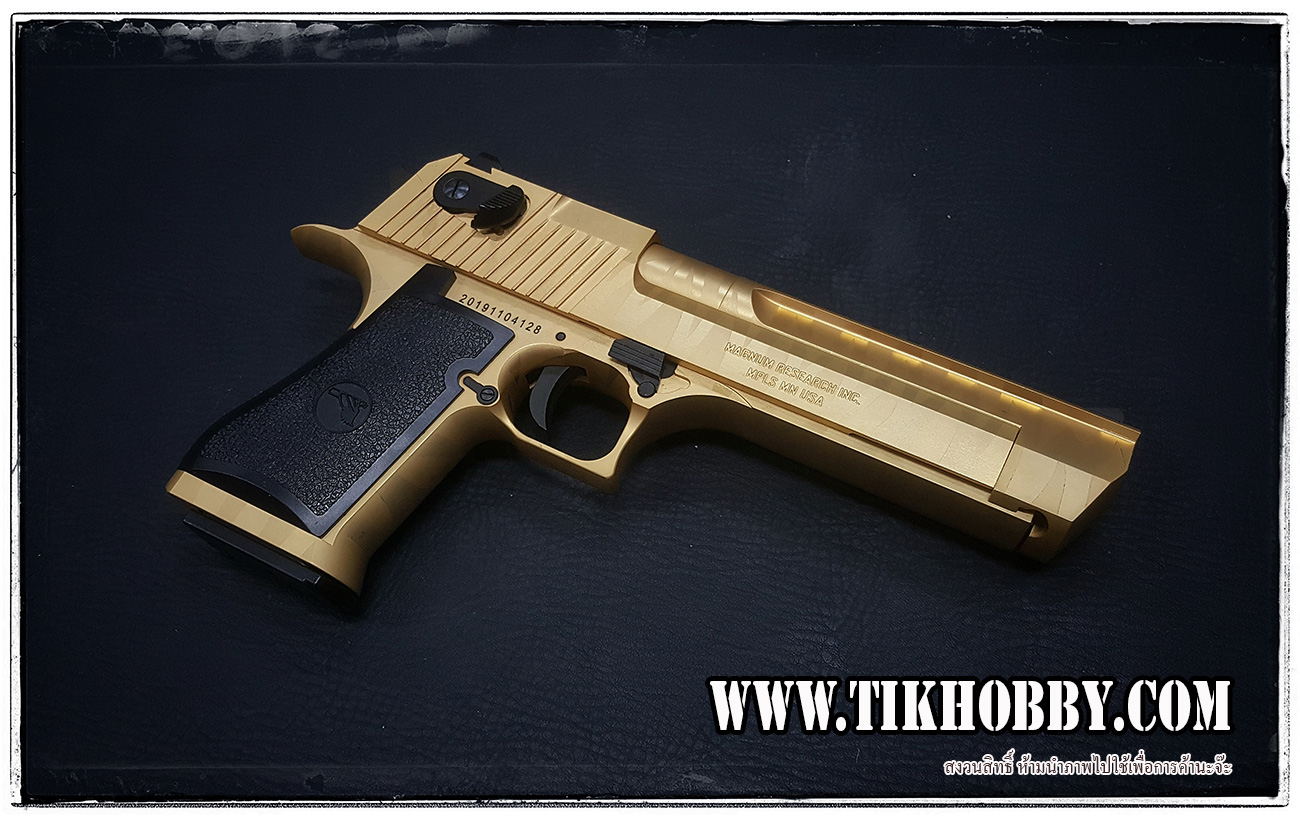 ปืนสั้นระบบแก๊สโบลว์แบล็ค รุ่น Desert Eagle ลาย Tiger CyberGun สีทอง ระบบแก๊สทั่วไป