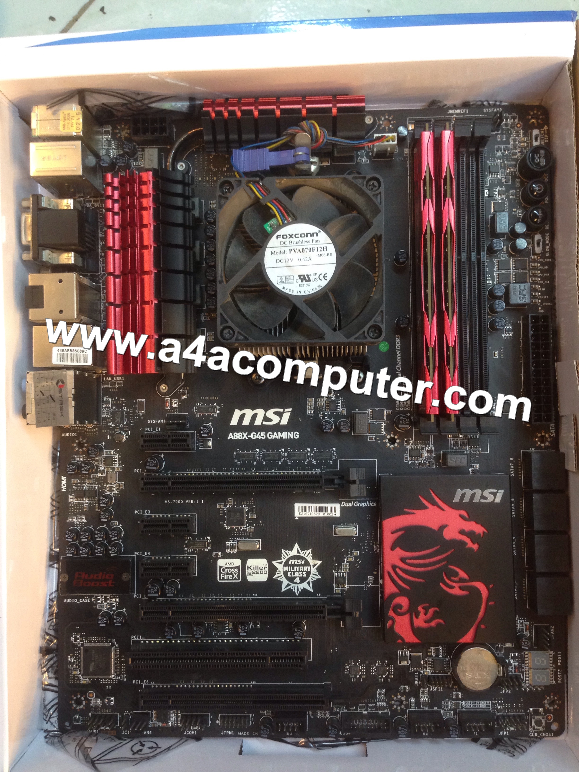 เมนบอร์ด 1151 MSI Z370 TOMAHAWK CPU AMD + RAM 8GB