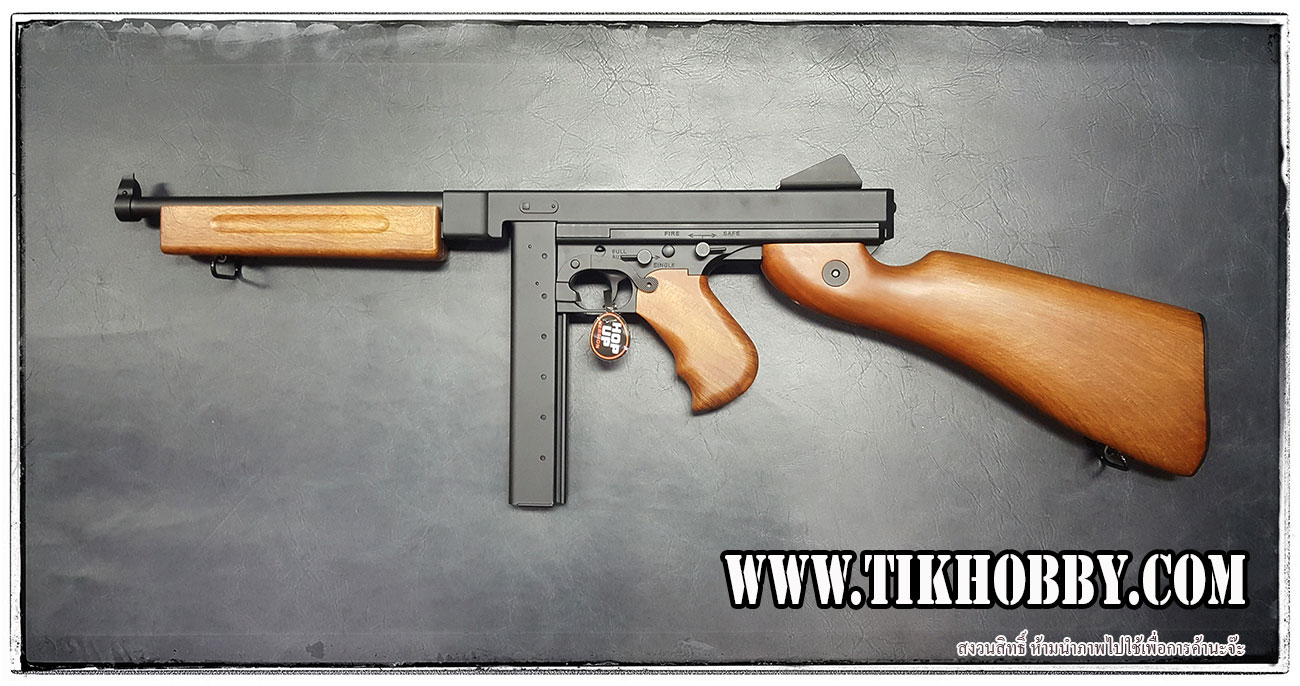 ปืนอัดลมไฟฟ้า MA1A Thompson ทอมสัน CM033 (พานท้าย ไม้เทียม)