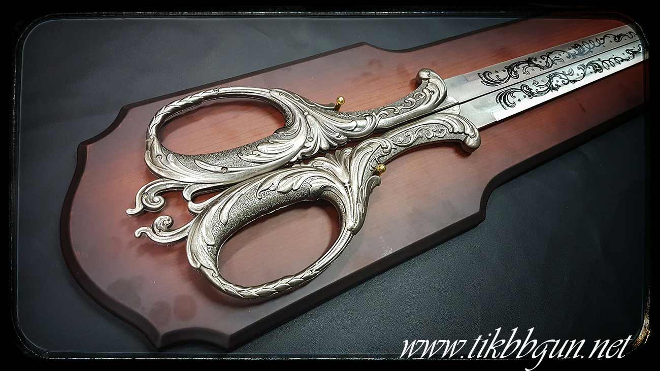 ดาบโชว์แขวนผนัง E03 ทรงกรรไกร