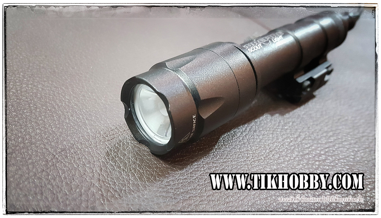 ไฟฉายติดปืน M600 ดำ+ถ่าน (M600 ULTRA - BLACK)