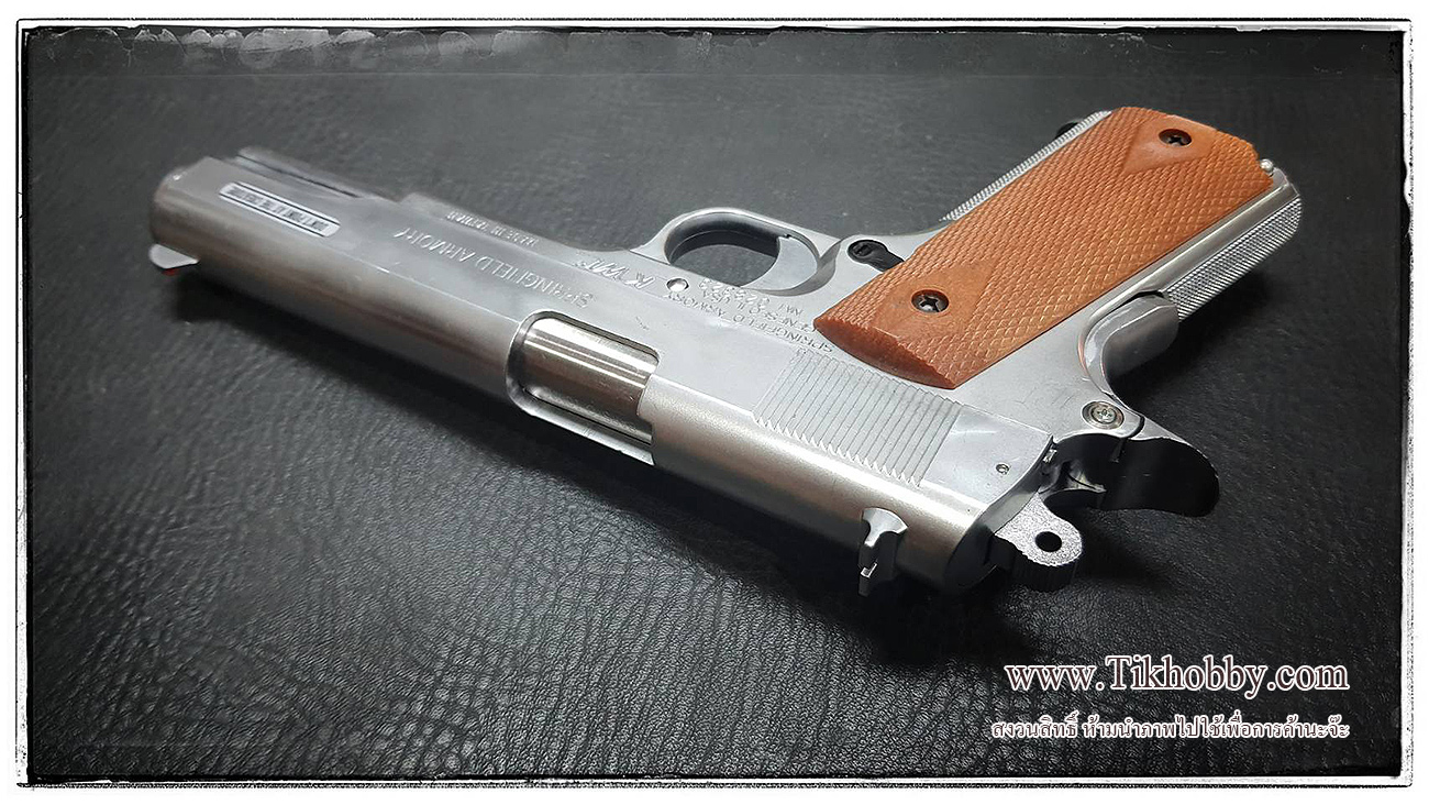 ปืนอัดลมแบบชักยิงทีล่ะนัด 1911 MK IV (Silver) KWC งานใต้หวัน