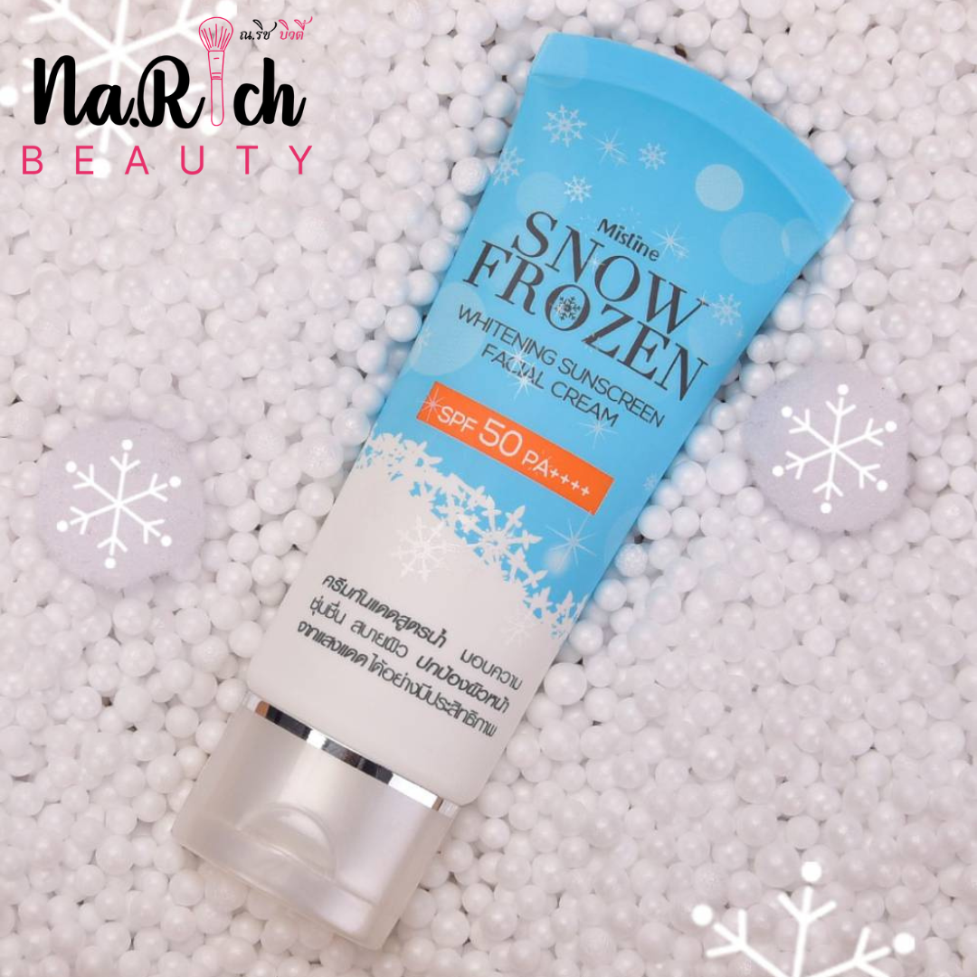 Mistine Snow Frozen Whitening Suncreen Facial Cream SPF 50 PA++++ 30 ml.