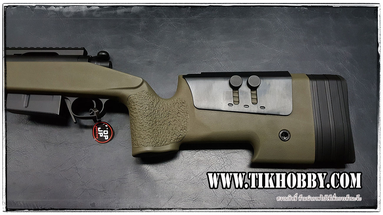 ปืนอัดลมชักยิงทีล่ะนัด รุ่น M40A5 สีเขียว CM700 ระบบสปริง งาน Cyma