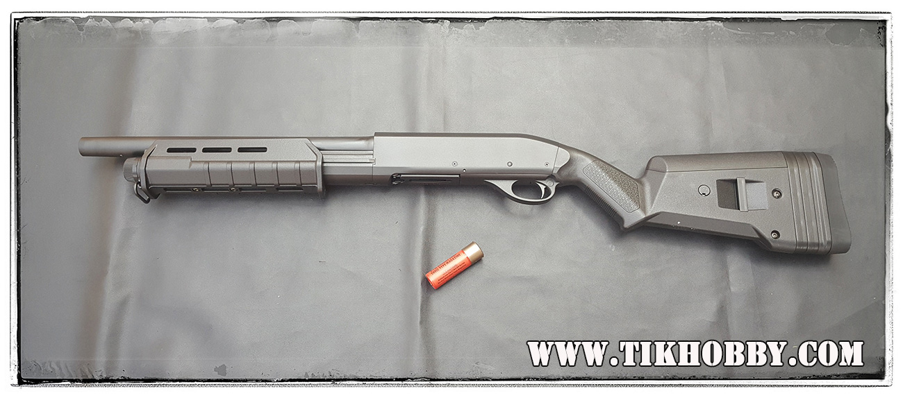 ปืนลูกซอง ปืนอัดลมชักสปริง CM355M ลำกล้องสั้น MagPul สีดำ