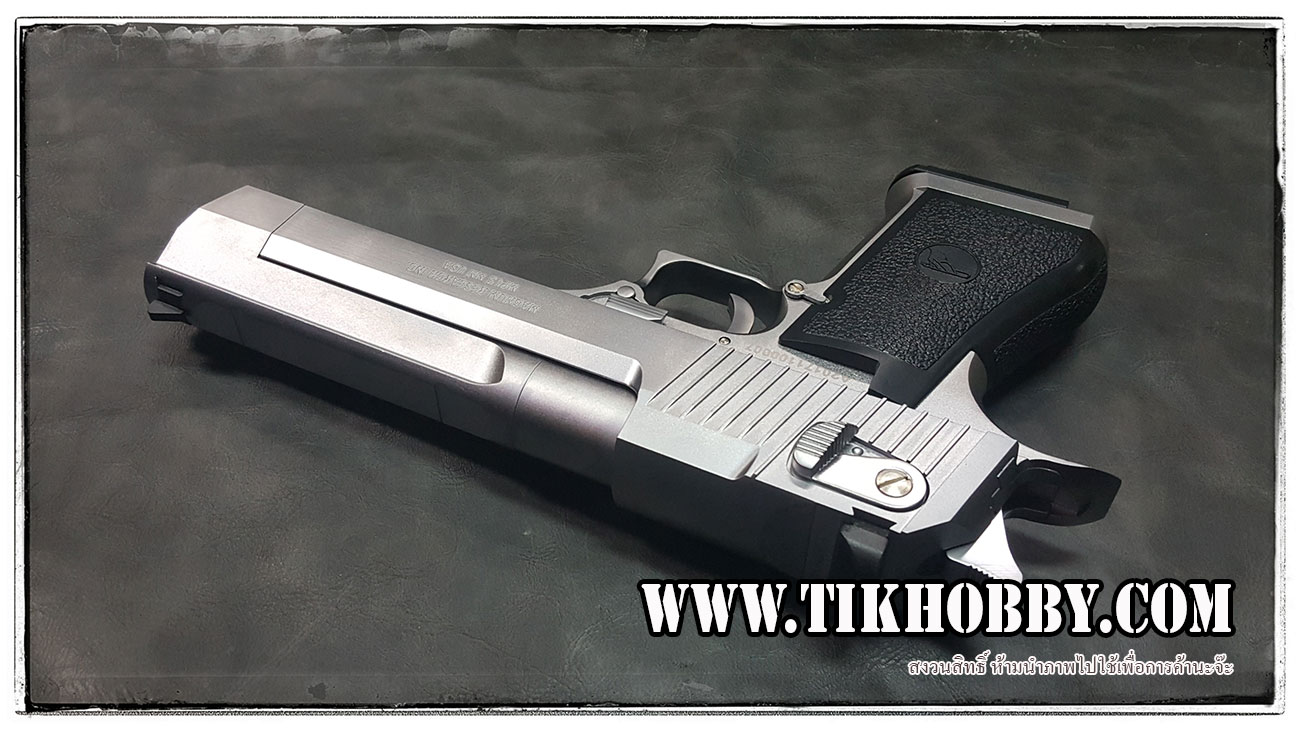 ปืนสั้นระบบแก๊สโบลว์แบล็ค รุ่น Desert Eagle CyberGun สีเงิน ระบบแก๊สทั่วไป