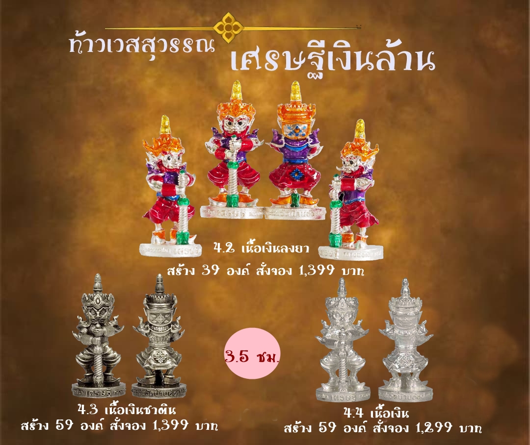 เปิดจอง ท้าวเวสสุวรรณ รุ่น เศรษฐีเงินล้าน หลวงพ่อเงิน เตชะธัมโม วัดบ้านอ้อ จ.นครราชสีมา