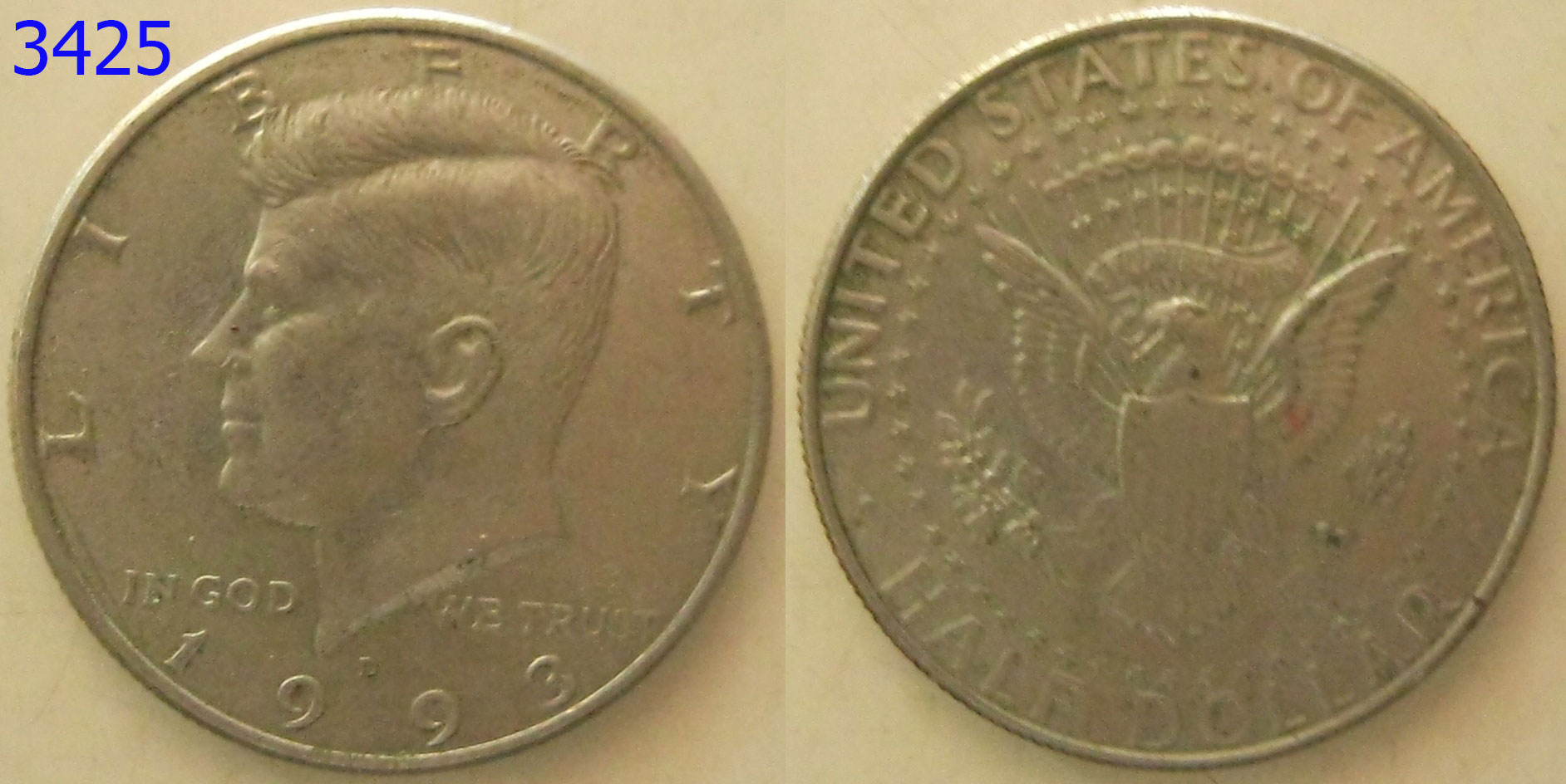 เหรียญต่างประเทศเหรียญสะสม ปี1993 (3425)