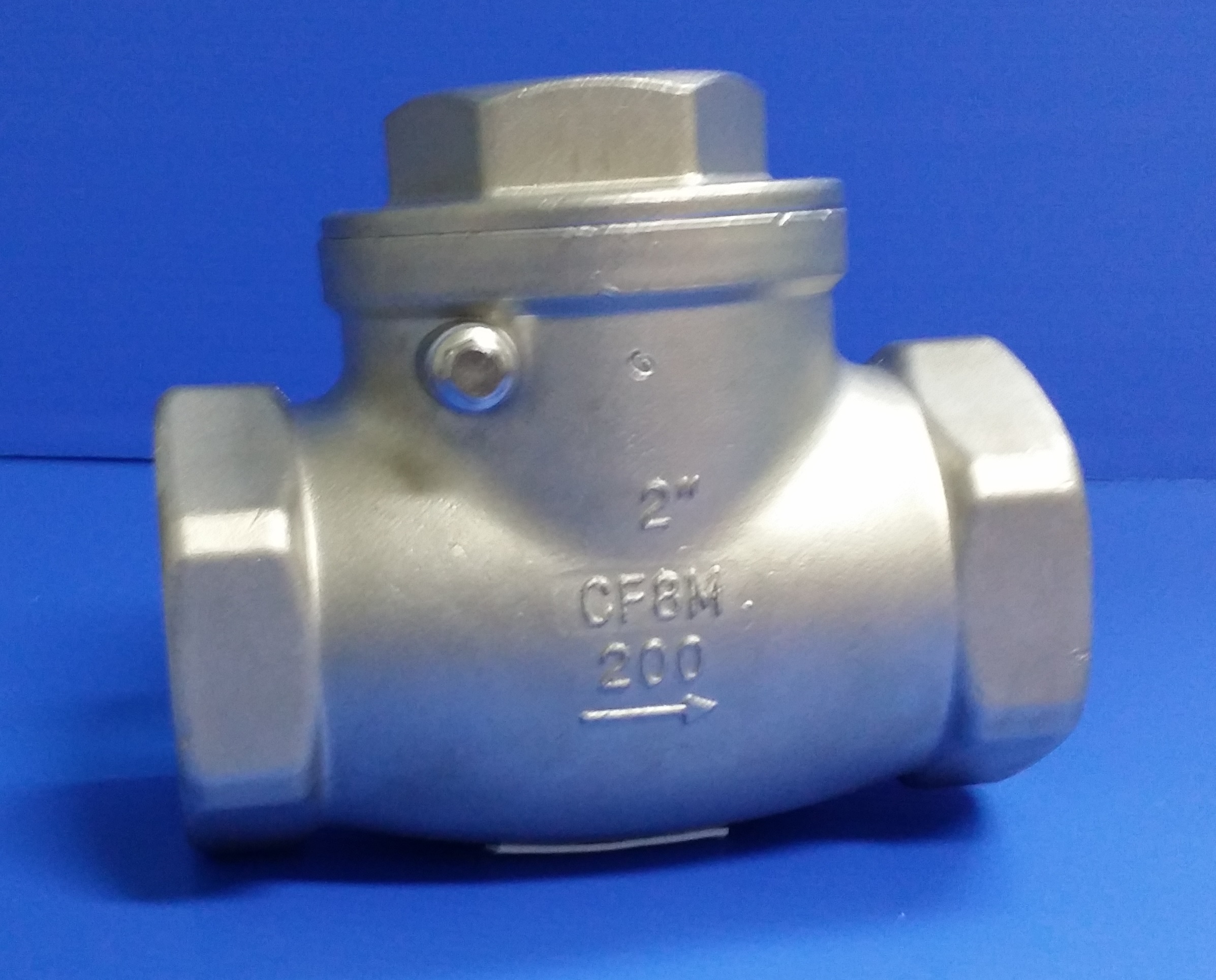 สวิงเช็ควาล์ว สแตนเลส 316 เกลียว BSP ขนาด 2 นิ้ว / Swing Check Valve SS316/CF8M Thread DN50