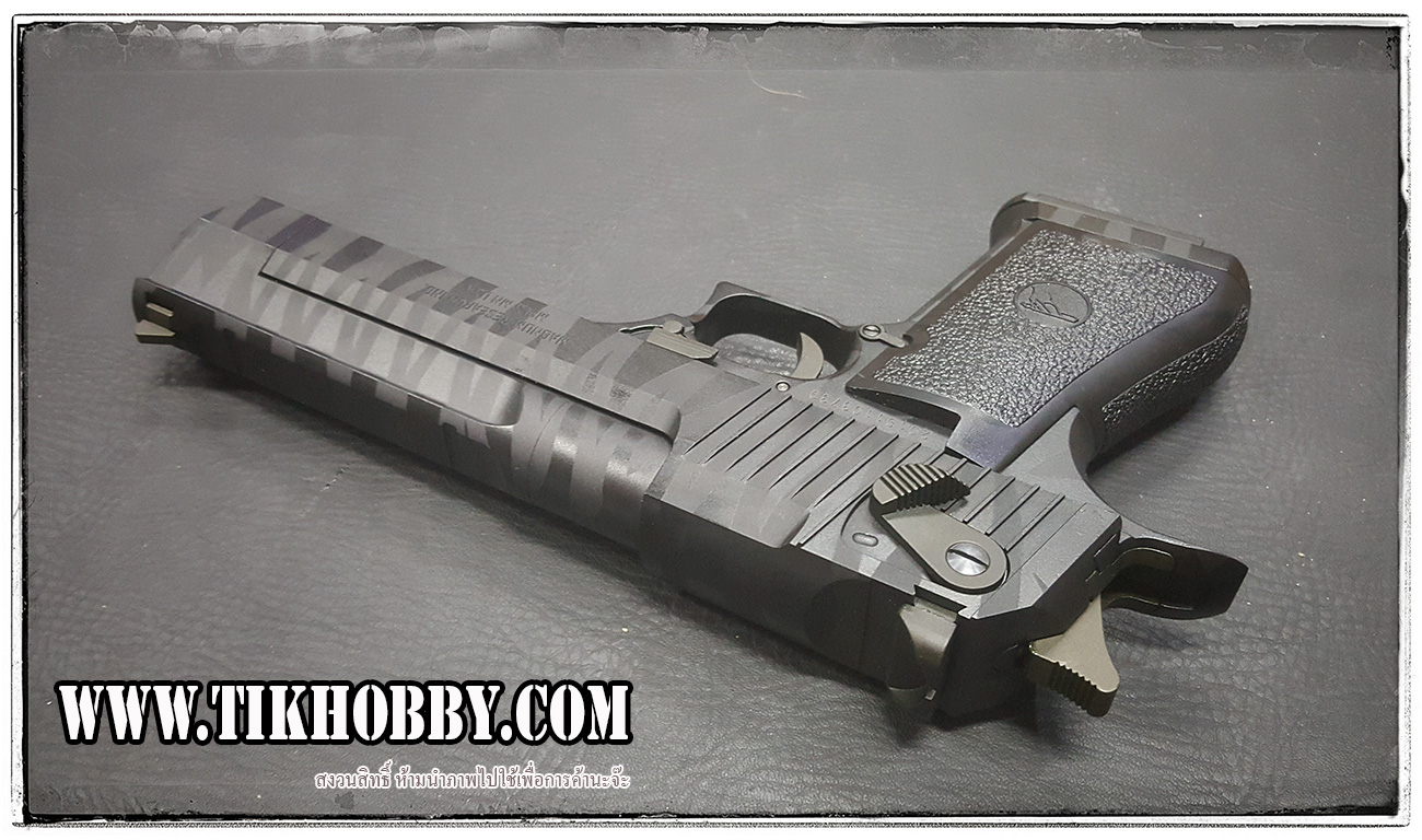 ปืนสั้นระบบแก๊สโบลว์แบล็ค รุ่น Desert Eagle ลาย Tiger CyberGun สีดำ ระบบแก๊สทั่วไป