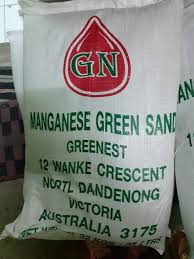 สารกรองน้ำแมงกานีสกรีนแซนด์กรีน ManganeseGreenSandGreen