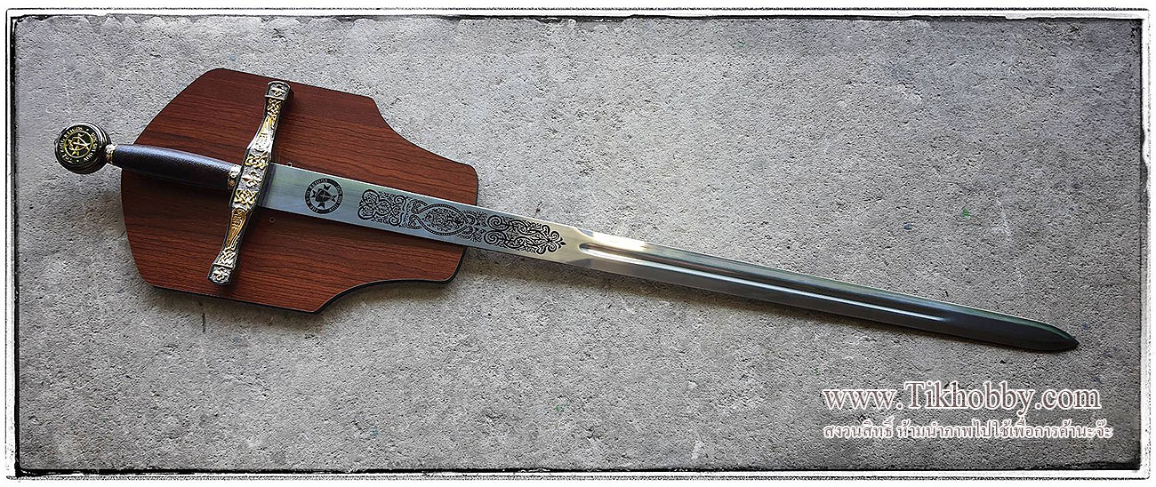ดาบ Forging Valley ของ King Arthur's สีทอง ไม่คม