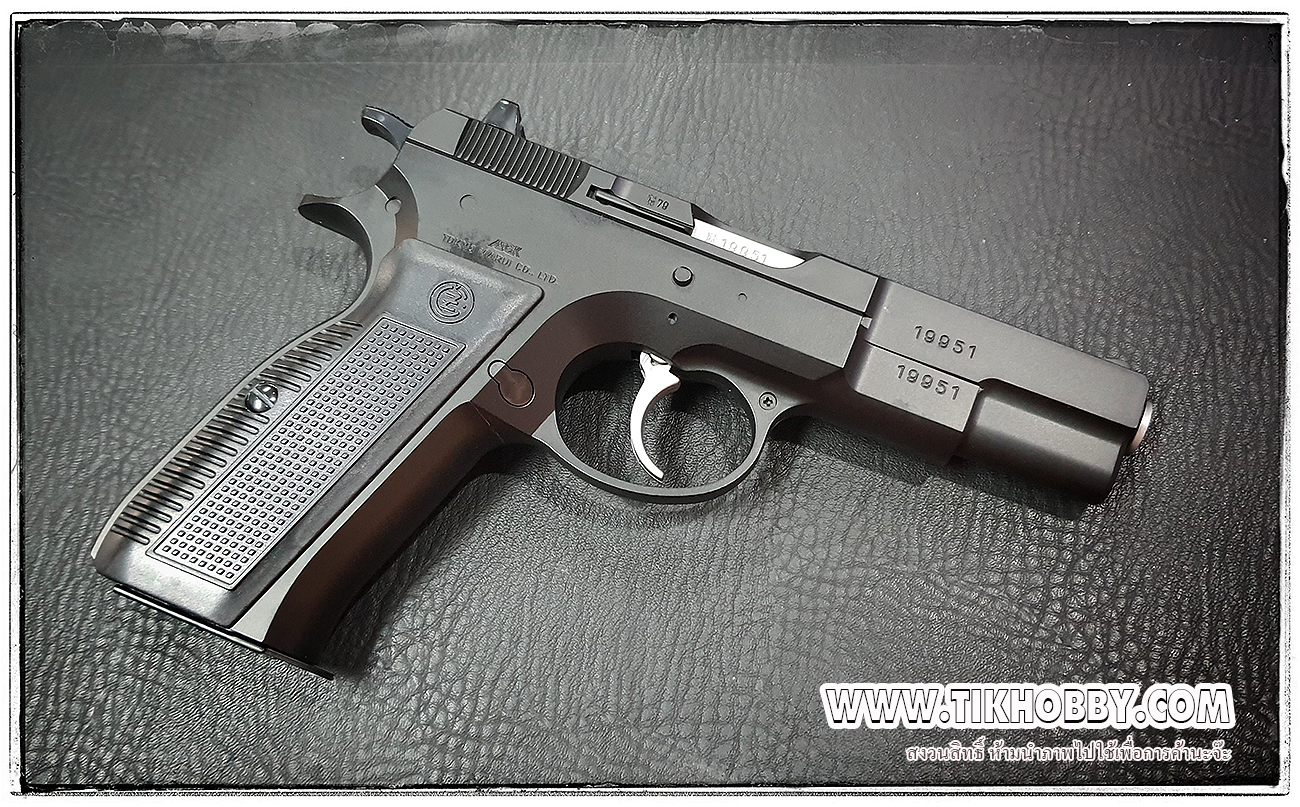 ปืนอัดลมแบบชักยิงทีล่ะนัด CZ75 First Model จากญี่ปุ่น Tokyo Marui