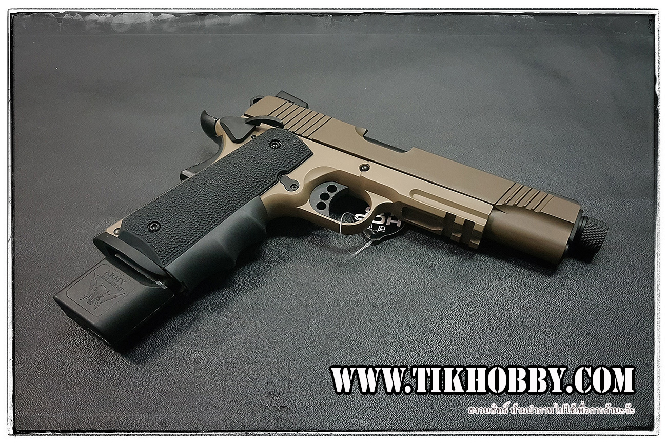 ปืนBB R28 (M1911) Dark Earth จากค่าย Army (มีรีวิว)