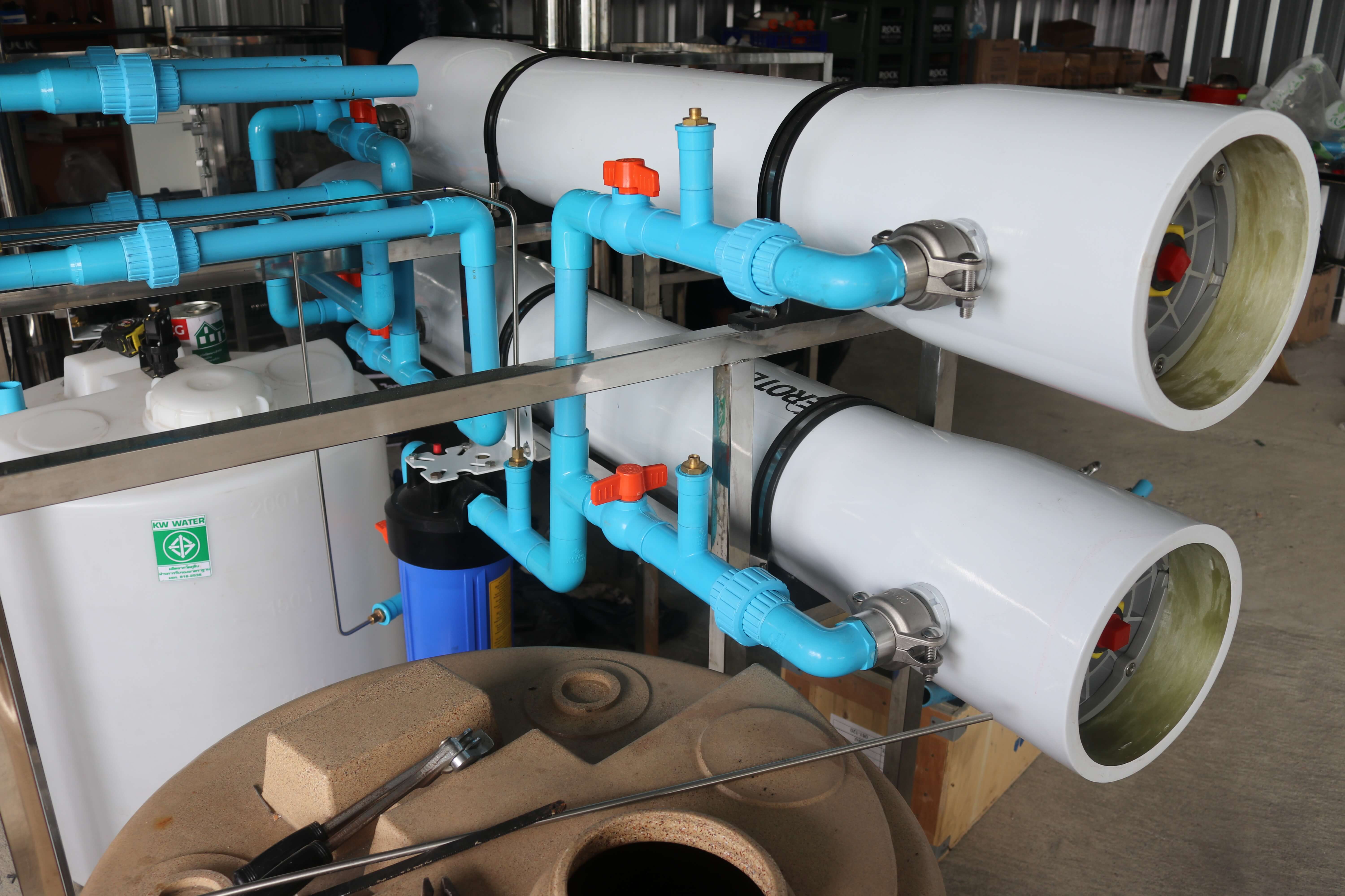 เครื่องล้างไส้กรองเมมเบรน RO ขนาด 8040 (8 นิ้ว x 40 นิ้ว)