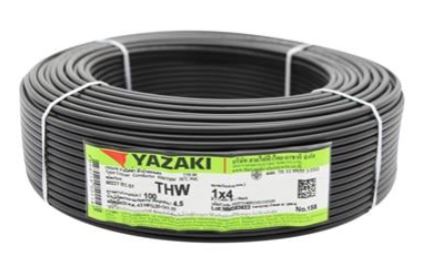 สายไฟ IEC01 THW #4 Thai Yazaki