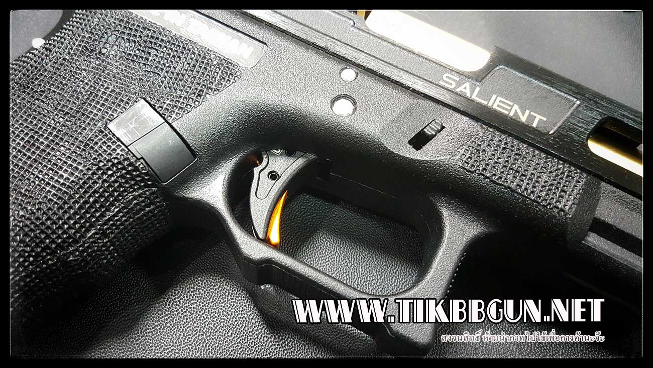 ปืนอัดลม(ปืนระบบแก๊ส) รุ่น Glock34 SAI ท่อทอง ของ VFC