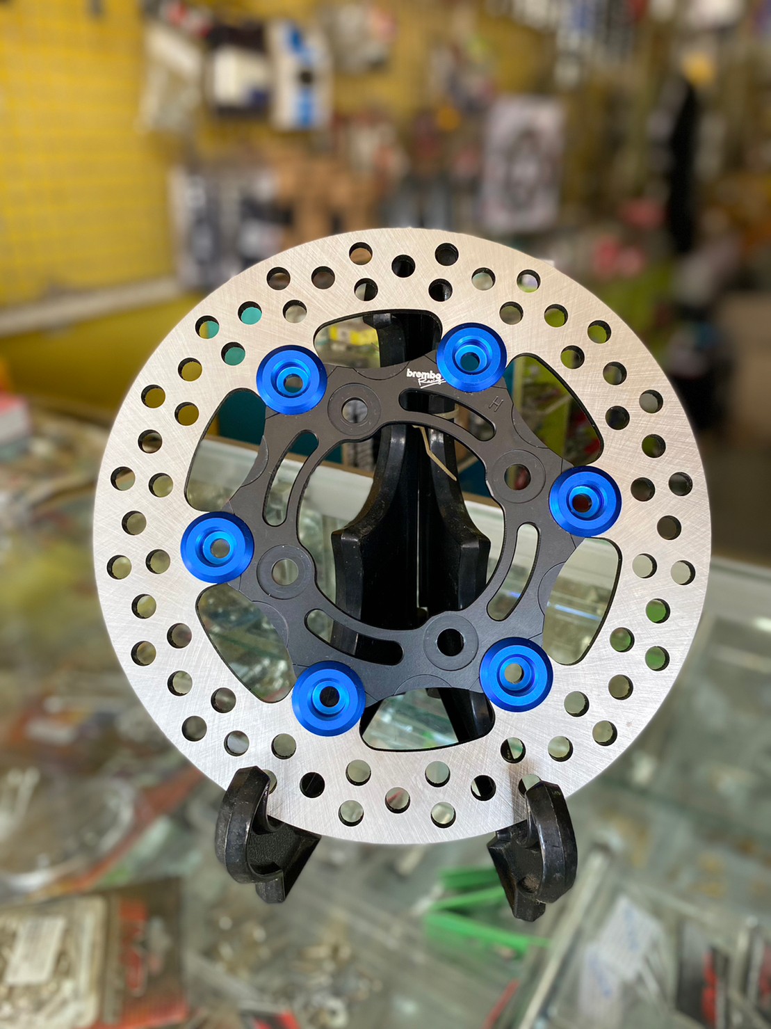 จานเบรค จานดิสก์เบรค จานเบรคคลิก จานเบรคScoopy-i / Click Brembo คุณภาพ จานเบรคแต่ง จานเบรคแบมโบ้ ขนาด 190 mm. ตรงรุ่น หมุดสวย จานเบรคคลิก จานคลิก🚚