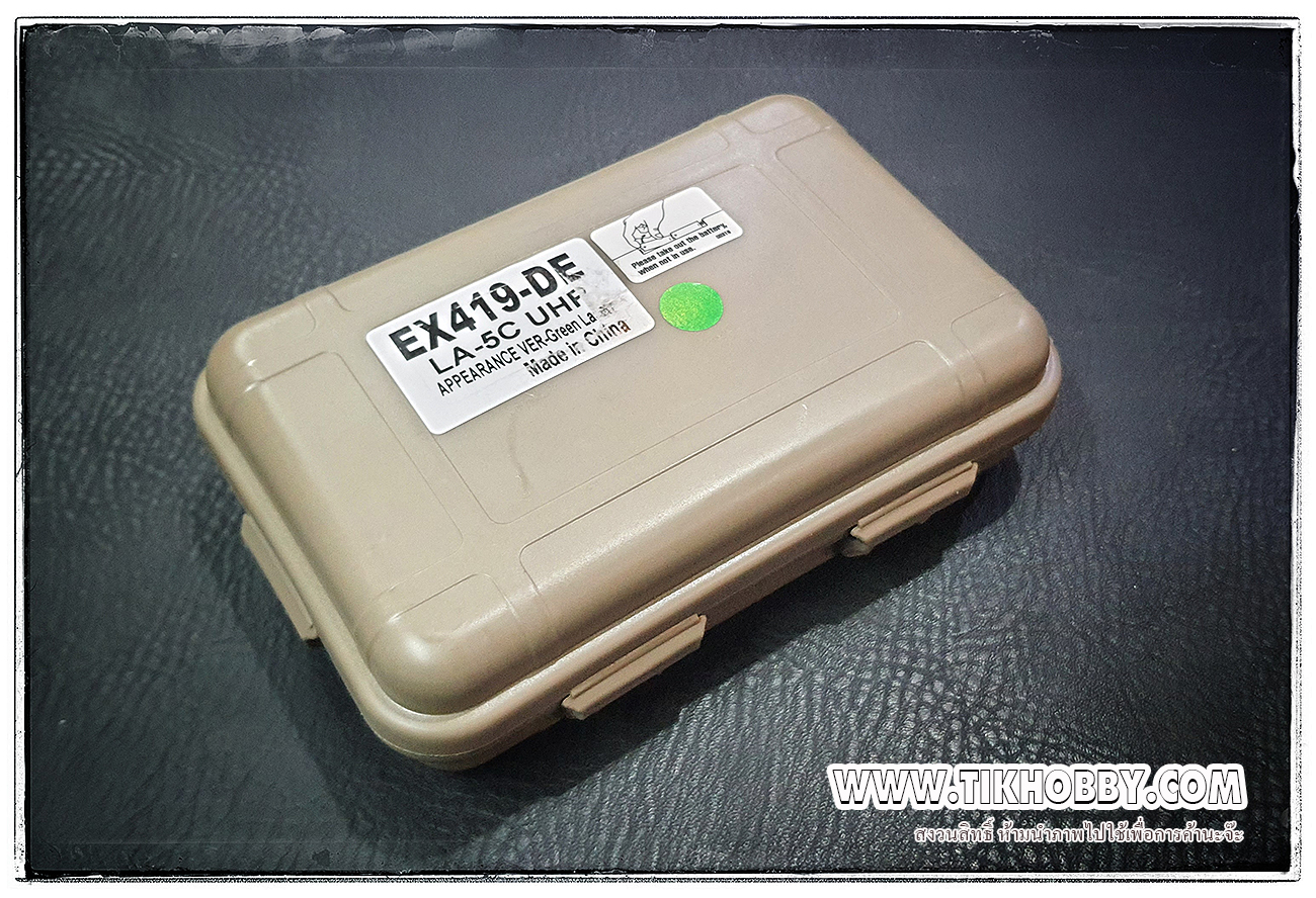 กล่องแบต PEQ15 เลเซอร์สีเขียว+ไฟฉาย+ฟังก์ชั่น IR + สวิทช์หางหนู สี DEดิดราง (ปรับเลเซอร์ได้)