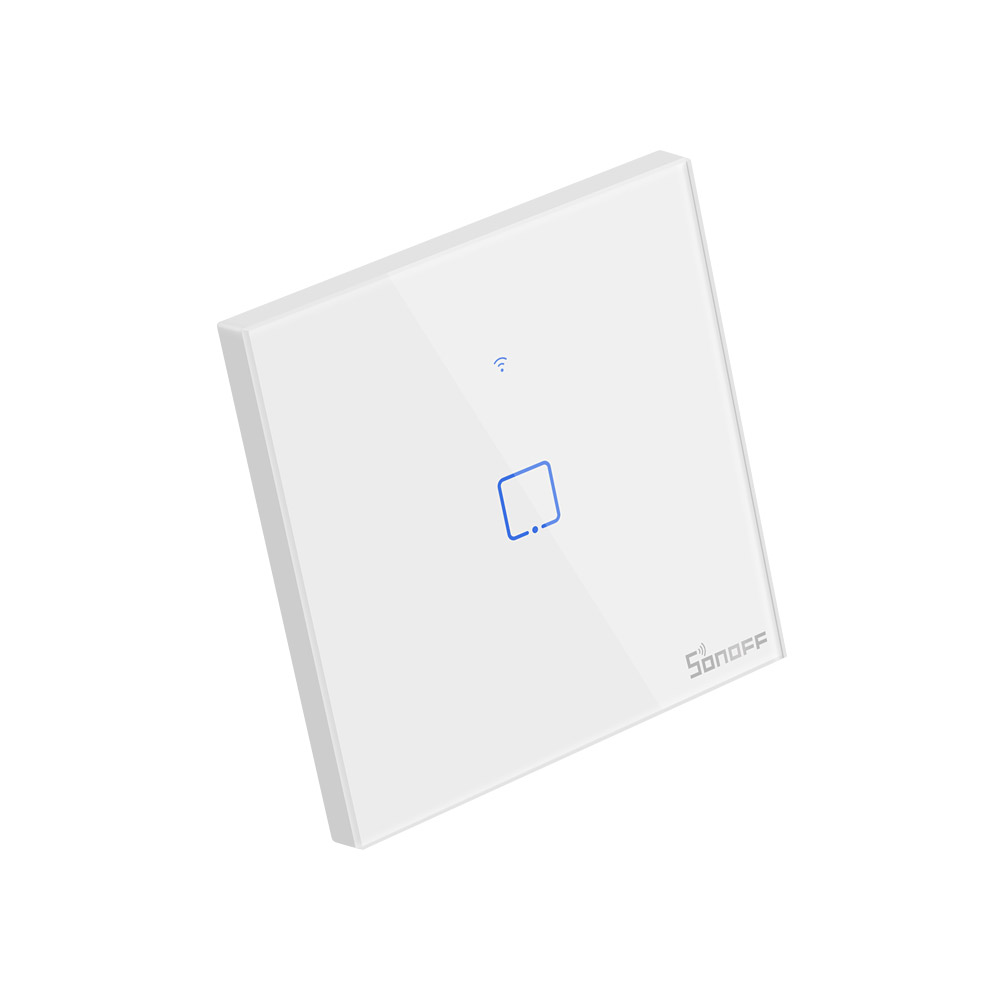 Sonoff T2UK 1 Gang (WiFi + RF 433 Mhz) White Touch Switch ( 1 Year Warranty )