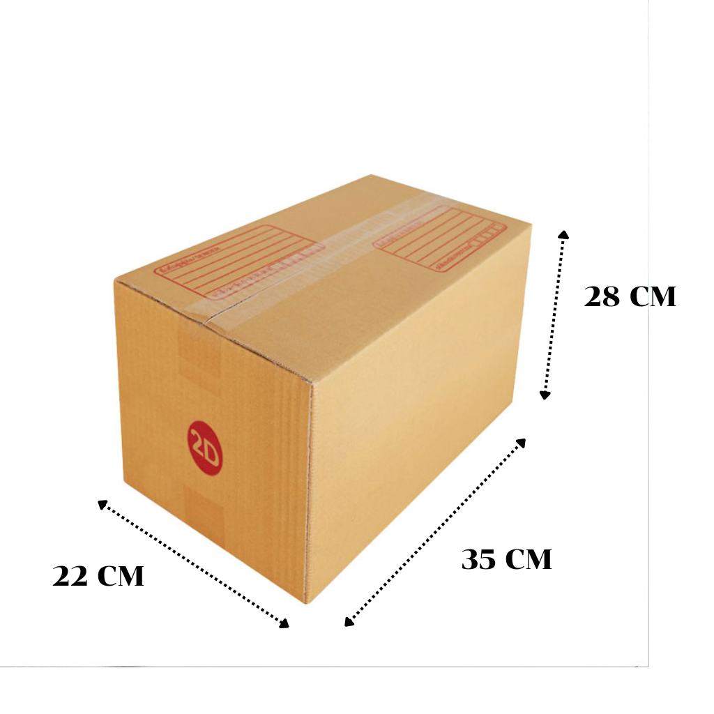 กล่องพัสดุ 2D ขนาด 22x35x28ซม 1มัด 20ใบ