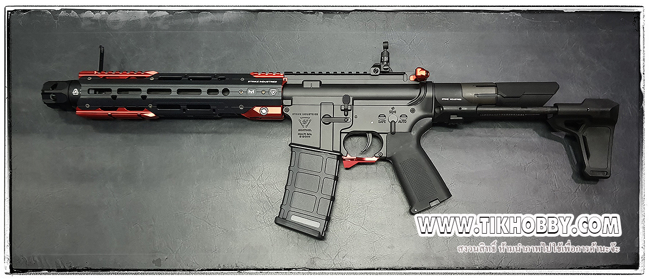 E&C 338 S2 RED ปืนอัดลมไฟฟ้า จาก E&C Stirke Industries -GRIDLOK 11"