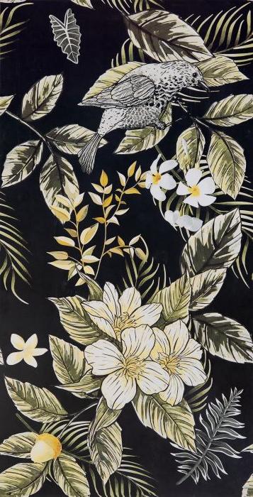 กระเบื้องภาพชุดลายดอกไม้ใบไม้ 60x120cm ทรอปิคอลดรีม8-A (TROPICAL DREAM8-A)