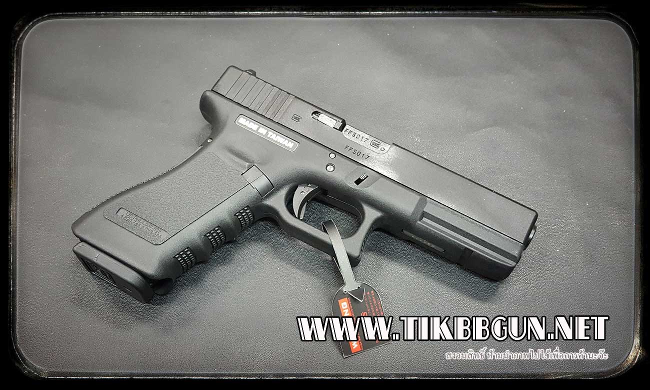 ปืนอัดลม(ปืนระบบแก๊ส) รุ่น Glock 17 ของ SAA (VFC)สไลด์เหล็ก มาร์คกิ้งครบ