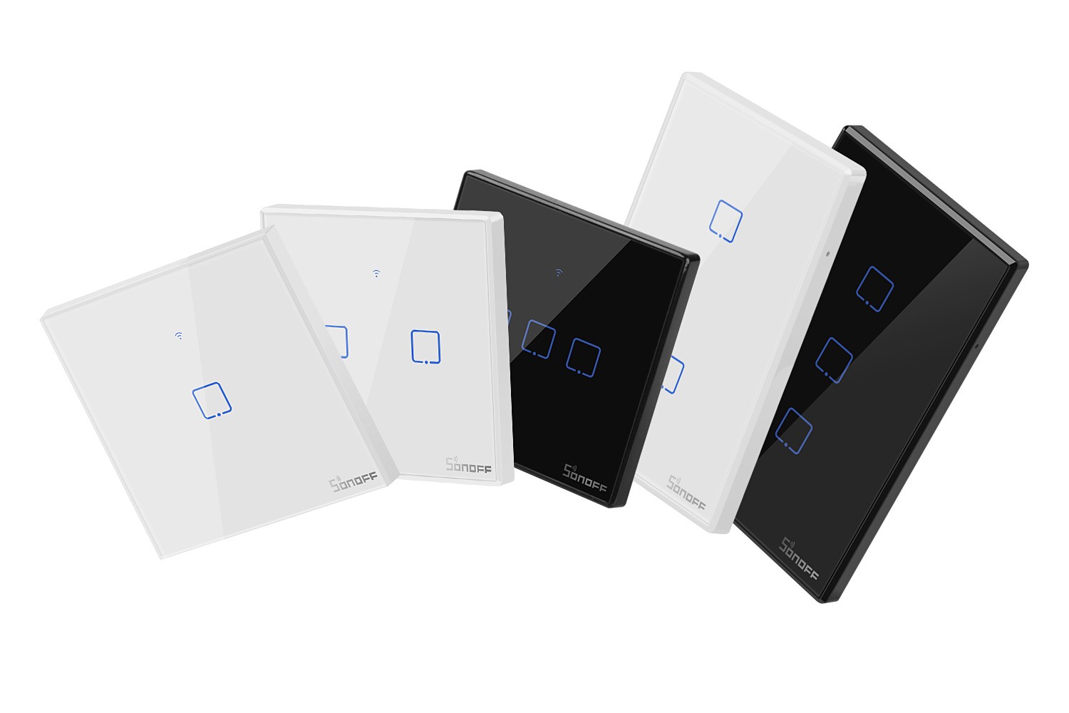 Sonoff T3US 3 Gang (WiFi + RF 433 Mhz) Black Touch Switch ( 1 Year Warranty )