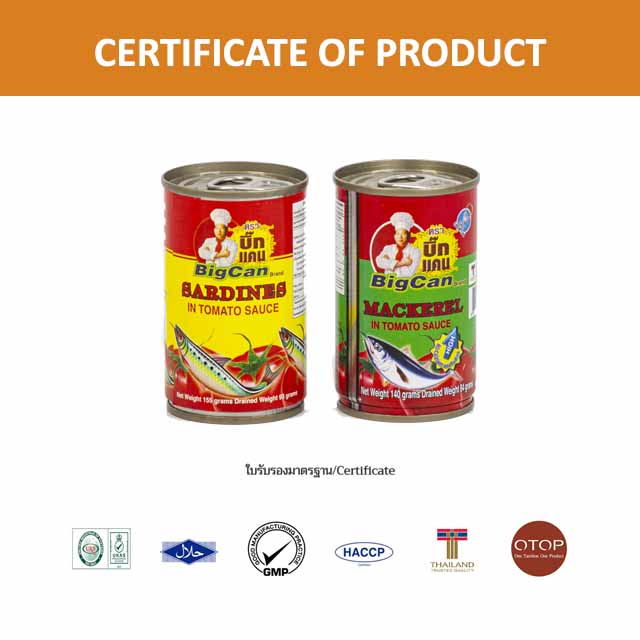 Caned fish sardines size 155 g - Big can