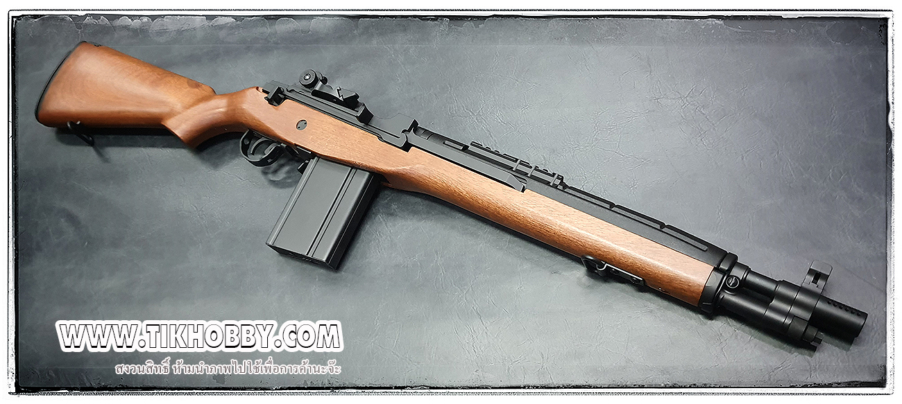 ปืนอัดลม ระบบไฟฟ้า รุ่น M14Socom Cyma032A ไม้เทียม