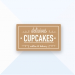 ออกแบบโลโก้ ร้านCUPCAKEScoffee&bakery ร้านเบเกอรี่โฮมเมดกาแฟเค้ก