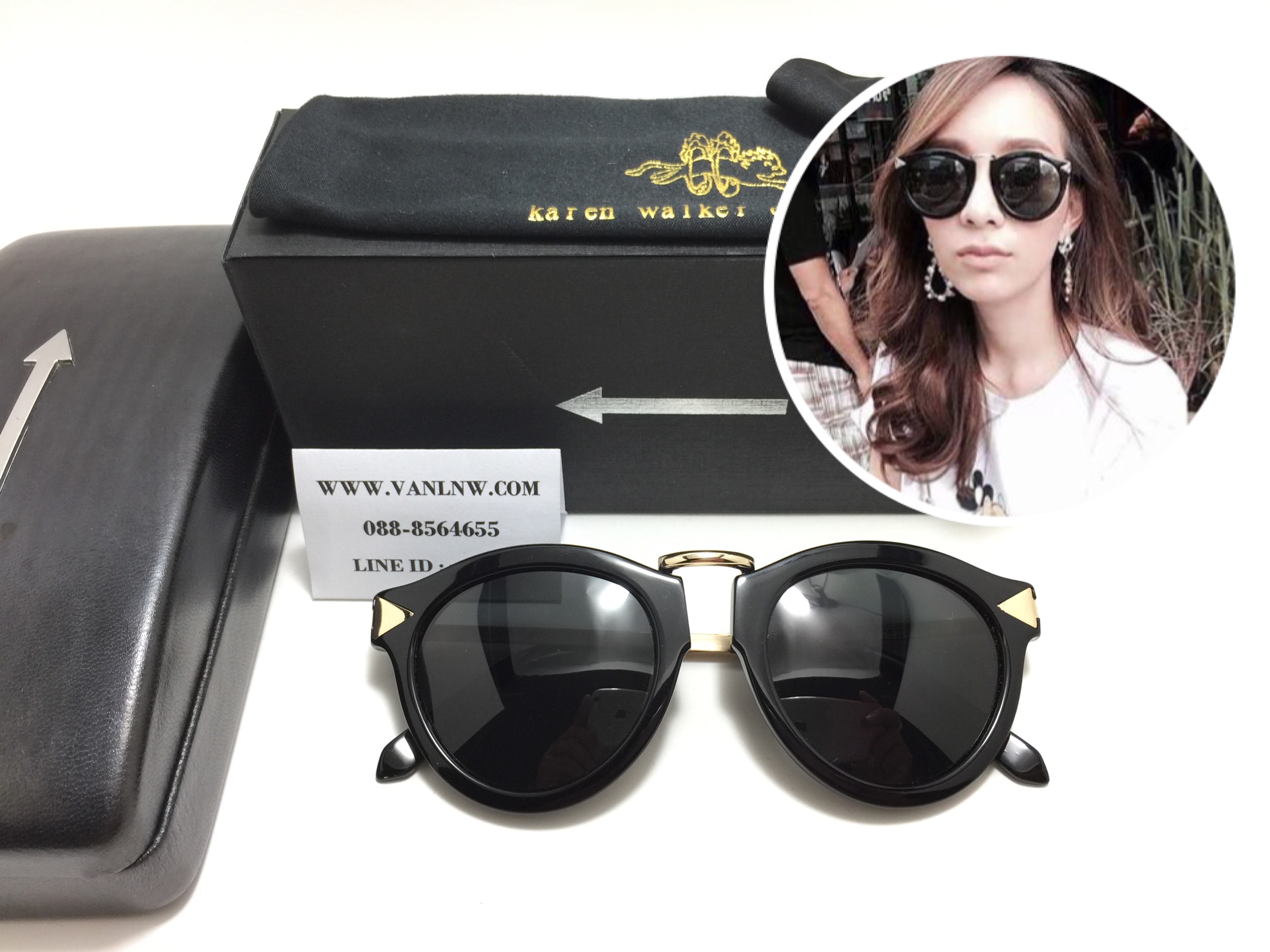 แว่นกันแดด Karen Walker Harvest Black <ดำ>