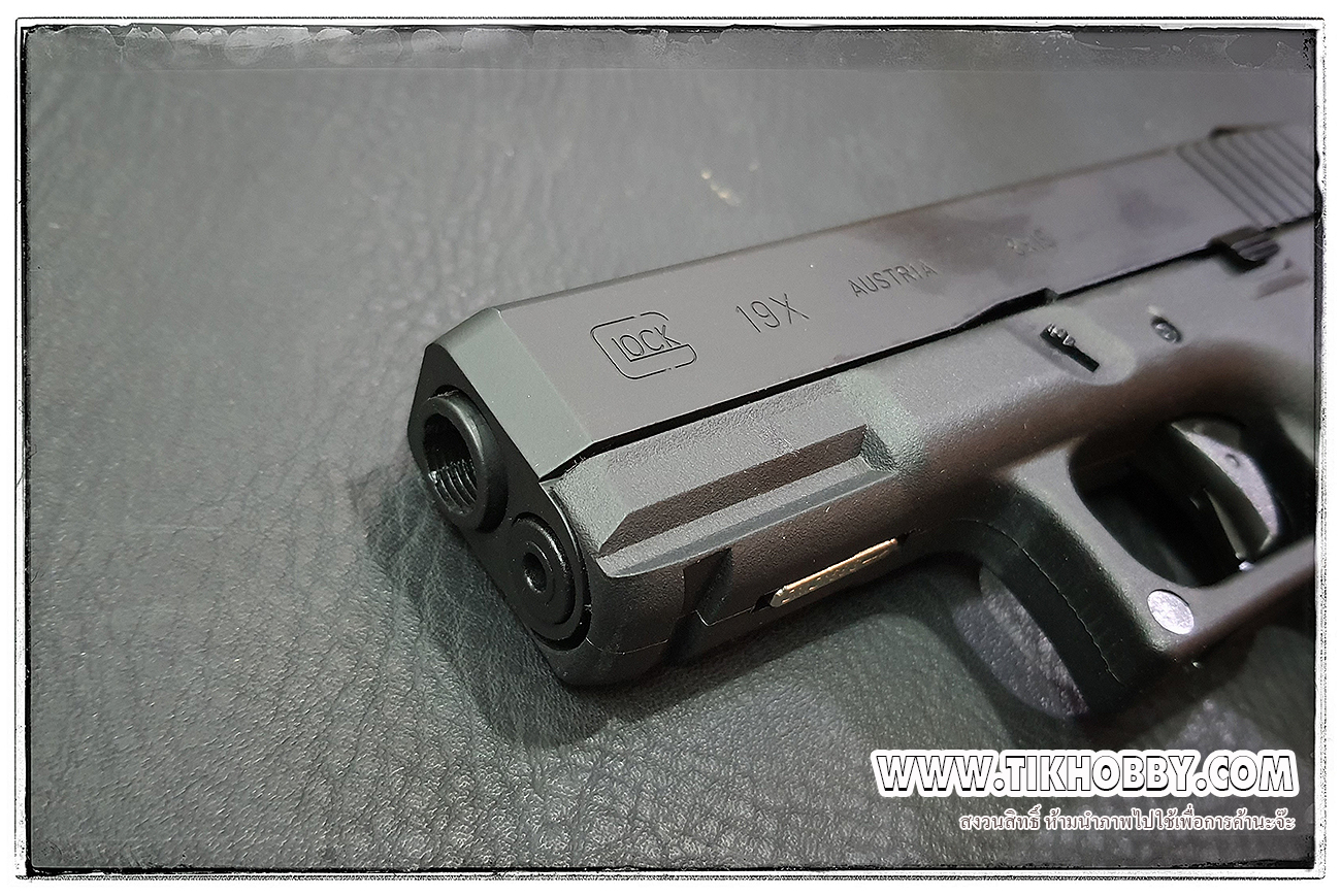 ปืนสั้นระบบแก๊สโบลว์แบล็ค รุ่น G19X E&C สีดำ (1302)